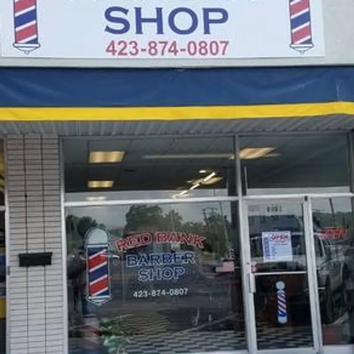 Red Bank Barber Shop storefront on Dayton Boulevard